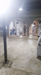 Religious gathering with white-robed congregation observed in Lokoja, Nigeria