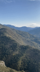Scenic drive through Bulgarian mountains documented by single witness
