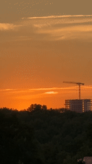 Sunset photography session in Nizhny Novgorod residential area