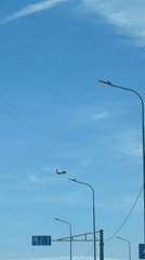 Passenger plane with landing gear observed over Sirius, Russia