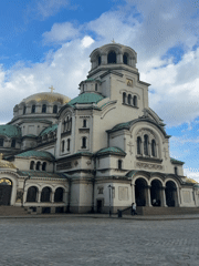 Tourist captures multiple angles of Sofia's Alexander Nevsky Cathedral