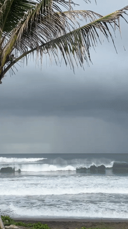 Overcast evening captured on North Kuta coastline