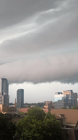 Heavy storm clouds descend over Ottawa's skyline