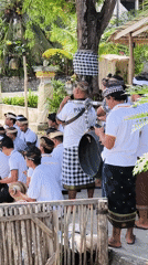 Traditional Balinese music performance captured on Nusa Penida
