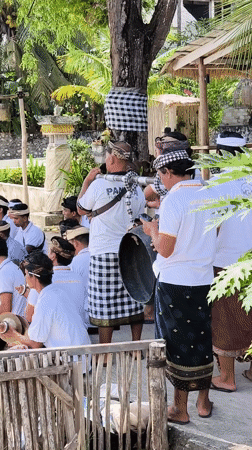 Traditional Balinese music performance captured on Nusa Penida