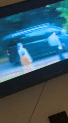 Casual TV watching recorded in Nigerian neighborhood Sunday afternoon