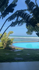 Oceanfront pool captured on video in Goviyapana, Sri Lanka