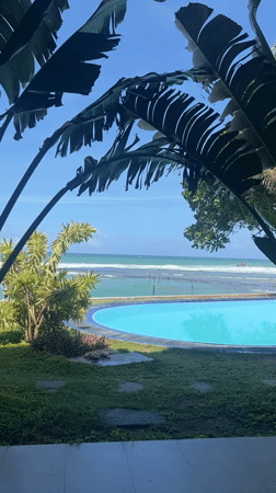 Oceanfront pool captured on video in Goviyapana, Sri Lanka