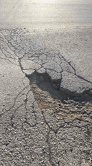Road damage and supplement consumption documented in Bulgarian village