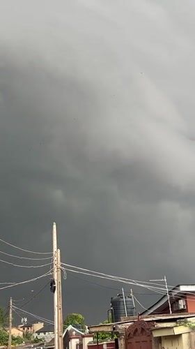 Dark overcast skies blanket Egan neighborhood, Nigeria