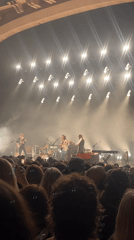 Live music concert captured by audience member in London