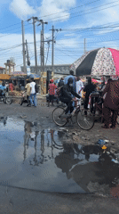 Morning street life documented in Lekki Nigeria