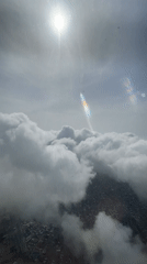 Aerial footage captures sunny morning cloudscape over Alaiyabiagba, Nigeria