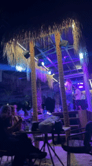 Beach club night out in Burgas, lights and conversation