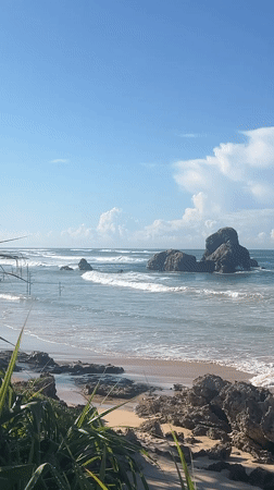 Early morning coastal activity recorded in southern Sri Lanka