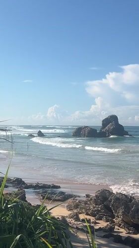 Early morning coastal activity recorded in southern Sri Lanka