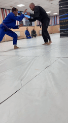 Jiu-Jitsu practitioners train in Krasnoyarsk martial arts facility