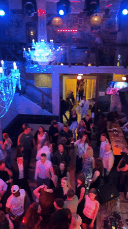 Live band performance at ornate Minsk venue