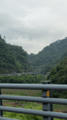 Driver captures scenic mountain road journey through Zhangjiajie