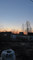 Rural sunrise captured on video in Noviy, Russia