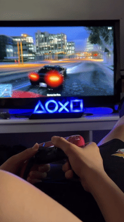 Gaming session captured in Luxembourg apartment