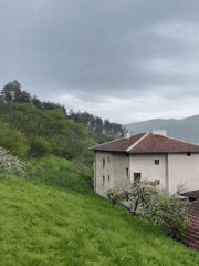 Overcast day documented in mountain town Zlatograd, Bulgaria