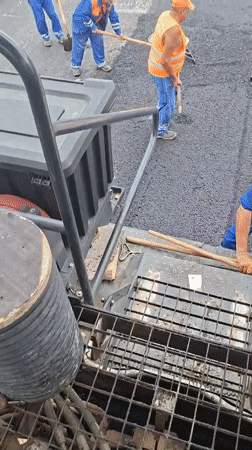 Road work and tattoo documentation in Strazhitsa, Bulgaria