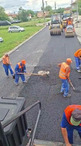Road work and tattoo documentation in Strazhitsa, Bulgaria