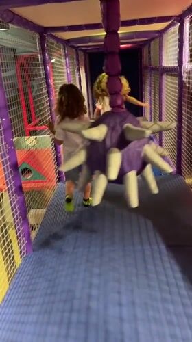 Families enjoy indoor playground and candy shop in Dubai