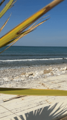 Morning beach scenes captured across Bar, Montenegro coastline