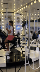 Evening carousel rides and a restaurant meal in Ko Samui
