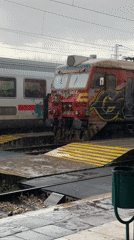 Rainy day scenes documented at Mezdra train station