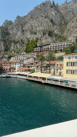 Limone sul Garda: pastel village between mountain and lake
