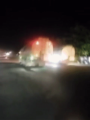 Tanker truck observed traveling at night in Lhokseumawe