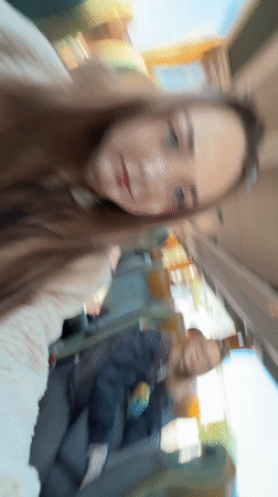 Two women ride morning bus in Kragujevac, Serbia