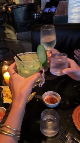 Late-night Mexican dining celebration captured in Los Angeles restaurant
