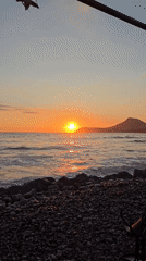 Sunset captured over Adriatic Sea from Bar, Montenegro
