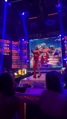 Pageant-style stage moment at a Plovdiv nightclub