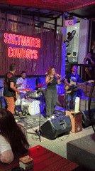 Saltwater Cowboys band live at their Kuta Selatan venue