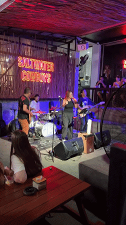 Saltwater Cowboys band live at their Kuta Selatan venue