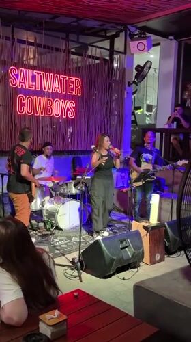 Saltwater Cowboys band live at their Kuta Selatan venue