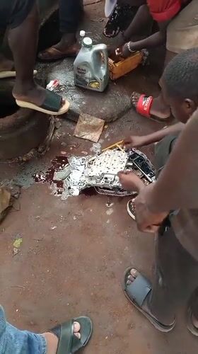 Group examines automotive parts in Badiko, Nigeria