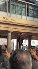 Spring festivities and street performance enliven central London