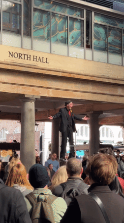 Spring festivities and street performance enliven central London