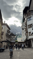 Afternoon walk through Cortina d'Ampezzo ahead of the 2026 Olympics