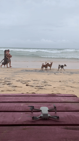 Drone on a beachside table at Kathaluwa, Sri Lanka