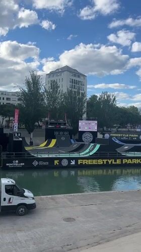 Floating skate park hosts FISE championship event in Montpellier