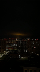 Nighttime cityscape captured in Balashikha, Russia