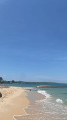 Sunny beach day at Phu Thuy Ward, Vietnam