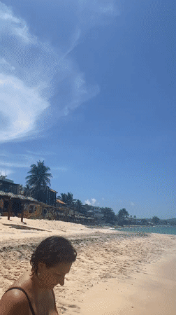 Sunny beach day at Phu Thuy Ward, Vietnam